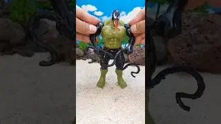 Heroes become one #toys #superman #spiderman #hulk