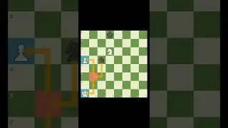 Beautiful Knight vs Pawn Endgame Trick 🤫
