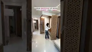 Folding partition of pooja room Area ideas