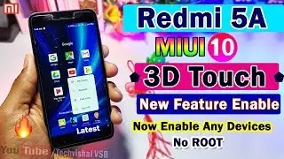 Redmi 5A Finally Enable 3D Touch New Features in MIUI 10 | MIUI 10 New Hidden Features 3D Touch