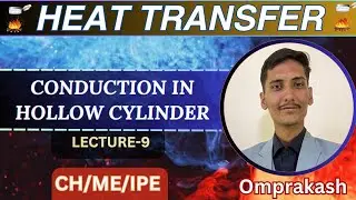 HEAT TRANSFER || Conduction in hollow cylinder || #engineering #heattransfer