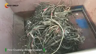 Mixed Car Cable Wire Recycling Machine: Air Separator + Water Separator