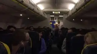 RYANAIR FR1977 / Riga-Dublin. Drunken passenger accident.Emergency landing in Denmark.