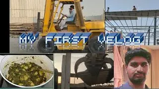 My first velog | my first velog at my  work place in  Saudi Arabia | making alu palak in velog .