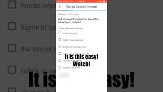 Get Paid To Answer Simple Questions! Google Opinion Surveys! Easy Fast Money!