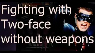 Fighting Robin with Two face without wеapons Batman Forever