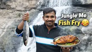 Jungle Style Fish Fry | Open Fire Cooking in Forest | Desi Outdoor Food