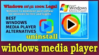 How to unInstall Windows Media Player WMP on Windows 10 | windows media player uninstall | Player
