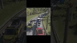 Peaceful Drive with Police Car Nearby 🚓✨ | ETS2 #shortsfeed   #ETS2  #shorts #gaming