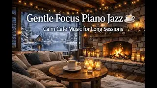 Calm Café That Keeps You Working ☕ – Soft Piano for Long Sessions