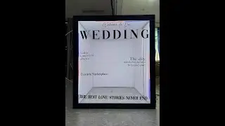 How to quickly assemble a magazine photo booth, simple style