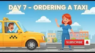 Day 7 – Learn English: Ordering a Taxi | 30-Day Speaking Challenge#english #subscribe