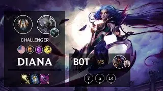 Diana Bot vs Draven - NA Challenger Patch 10.7