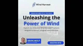 Webinar Dec. 19 - Register Now!  #windenergy #windturbines #vawt #windtech #alternativeenergy