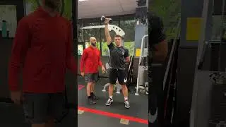 Unilateral scapular plane shoulder press