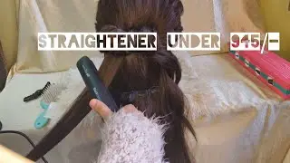 iconic BLACK beauty straightener review and demo || flat iron under 1000/-