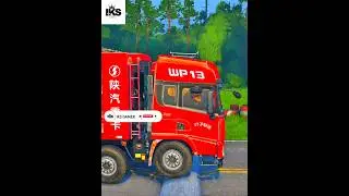 Mudrunner Truck Vs SpeedBump #mudrunner #pcgame #shorts #simulation