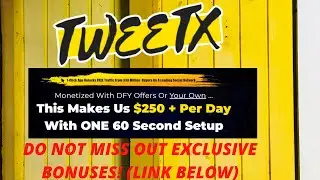 TweetX By Jono Armstrong /Bill Ang/ Ashley Parry -REVIEW _DEMO