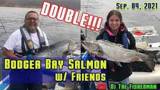 Intense Double Hookup!!! / FIRST SALMON / Bodega Bay Salmon