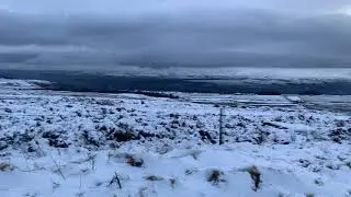 First Snowfall in West Yorkshire December 2020, Countryside Landscape (HD)