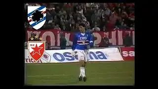 Roberto Mancini Sampdoria vs Estrella roja | #UCL 1991-92