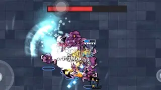Slapping Sir Violet with a pound of ice (SoulKnight Badass Rush To Purity)