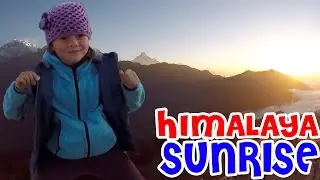 Himalaya sunrise - What a stunning experience 🌏 Miriam & Eva on the road
