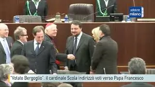 &ldquo;Votate Bergoglio&rdquo;, il cardinale Scola indirizz&ograve; voti verso Papa Francesco