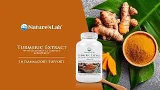 Nature's Lab Turmeric Extract with Curcumin C3 and BioPerine - Inflammation Support - 120 Capsules