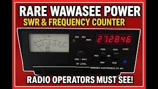 Rare Wawasee Power SWR & Frequency Counter Meter &ndash; Ham Radio & CB Operators Must See!