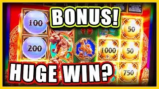Bonus Triggered in Ultra Rush Gold and Huge Win?!