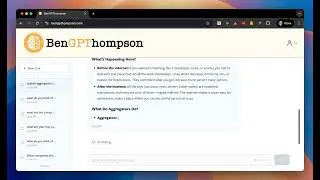 BenGPThompson explains Aggregation Theory