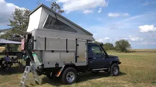 Landcruiser Toyota 2021 Wohnmobil: Markus baut sein Traum- Expeditionsfahrzeug. Vanlife + Roomtour
