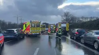 Schwerer Verkehrsunfall auf der A46 bei Erkelenz