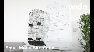 Wido Large Metal Bird Cage (black and white) Product Video (BCAGEB/W)