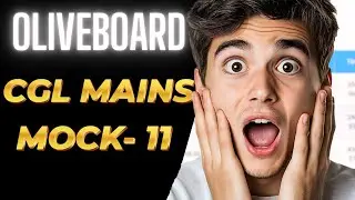 OLIVEBOARD FULL MOCK -11 ISSC CGL MAINS 2025 I #oliveboard  #cglmains2025 #ssccgl #sscpreparation