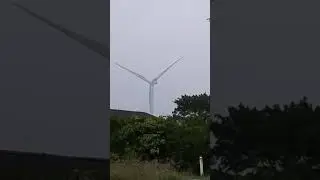 Windmill in the raining day #nature #rain #sky #windmill #day #summer #denmark #look