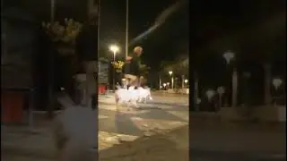 crash cochista distraction casi atropell@do #skate #car #dog
