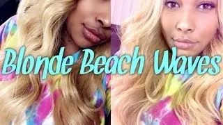 Blonde Beach Waves for 23$| Lydia Wig Review