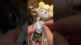 DIY Handmade cloth dolls, with internal skeletons, production process.