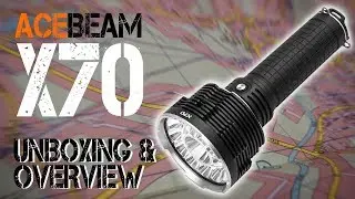 ACEBEAM X70 - 60000 Lumen LED Searchlight - Unboxing and Overview