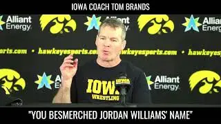 Iowa Wrestling Coach Is Done Talking About Jordan Williams