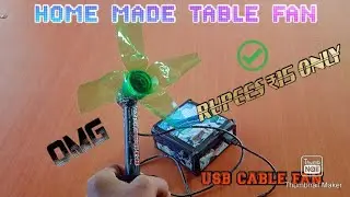 PLASTIC BOTTLE TURN INTO TABLE FAN💥|HOW TO MAKE A SIMPLE TABLE FAN AT HOME USE THE WASTE BOTTEL💯💥