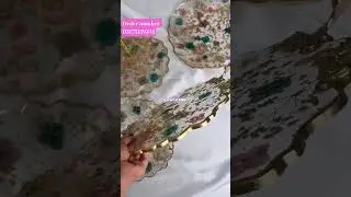 wedding gift resin art transparent dessert set 😍💞 #desert #resinart #homedecor #vlog #song #shots