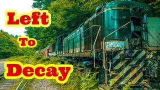 Abandoned train left to decay