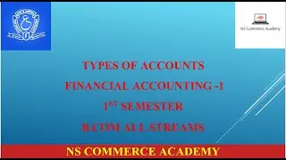TYPES OF ACCOUNTING - FA-1 - 1ST SEMESTER - B.COM ALL STREAMS - O.U