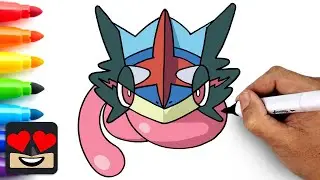 How To Draw Ash Greninja | Beginner Drawing Tutorial (Step-by-Step)
