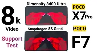 POCO F7 vs POCO X7 PRO 8K Video Comparison Support Test 🚀🚀🔥🔥🔥 #pocof7 #pocox7pro 