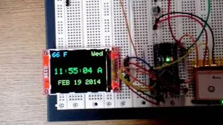 GPS clock with TFT 2.2