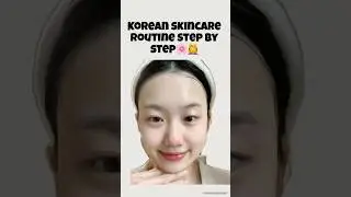 Step by step Korean skincare routine.#koreanglasskin #koreanskincare #skincareroutine #stepbystep